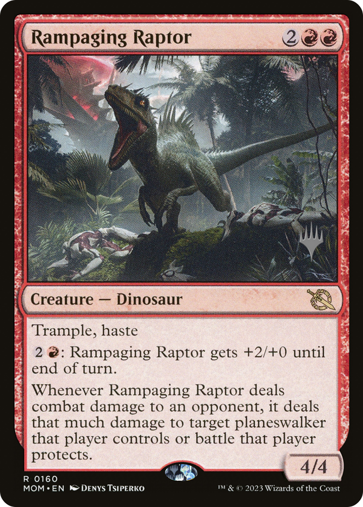 Rampaging Raptor (Promo Pack) [March of the Machine Promos] | Play N Trade Winnipeg