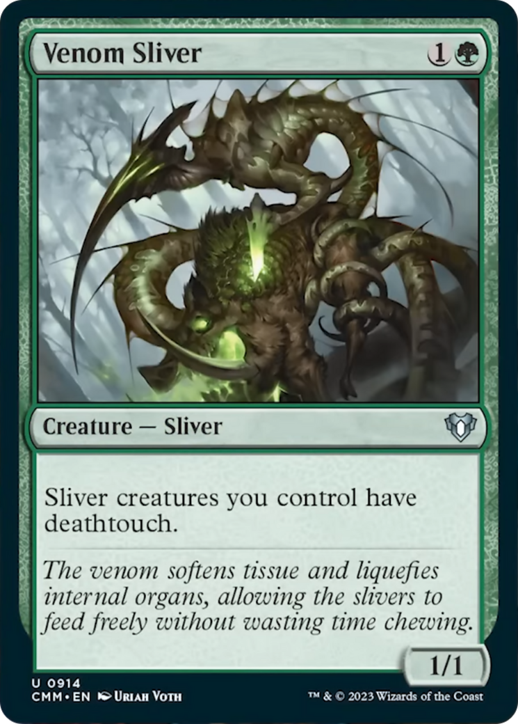 Venom Sliver [Commander Masters] | Play N Trade Winnipeg