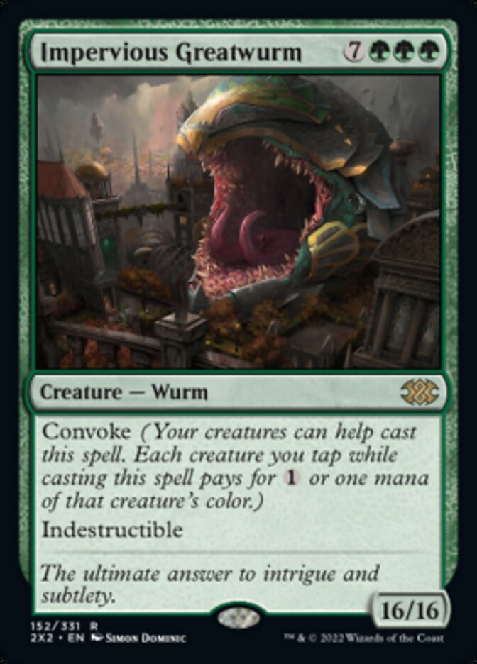 Impervious Greatwurm [Double Masters 2022] | Play N Trade Winnipeg