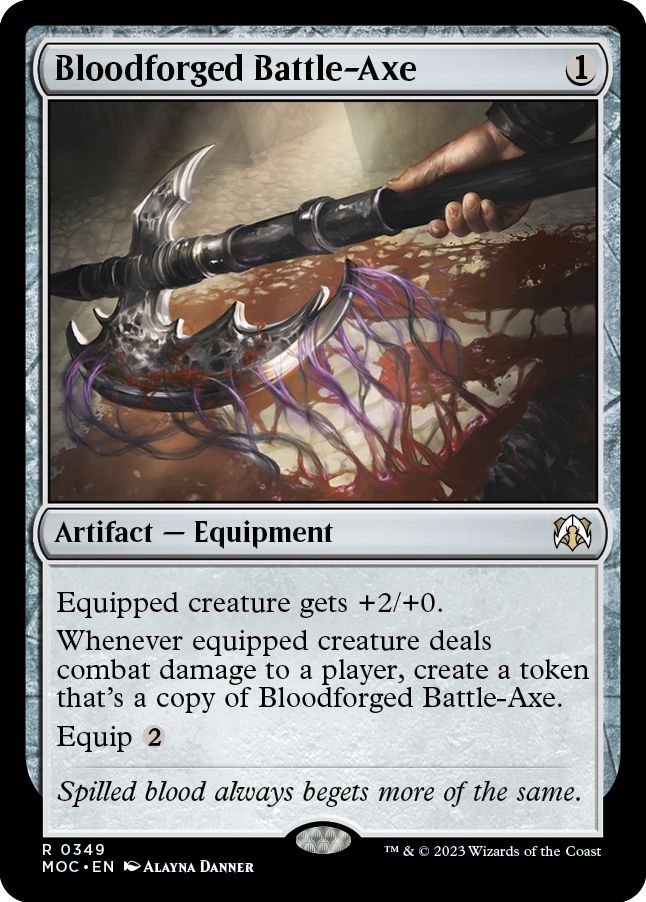 Bloodforged Battle-Axe [March of the Machine Commander] | Play N Trade Winnipeg