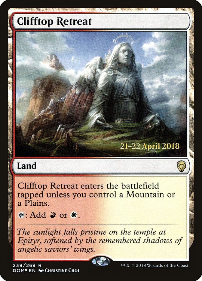 Clifftop Retreat  [Dominaria Prerelease Promos] | Play N Trade Winnipeg