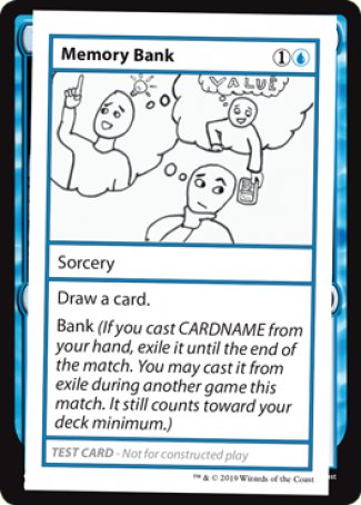 Memory Bank (2021 Edition) [Mystery Booster Playtest Cards] | Play N Trade Winnipeg