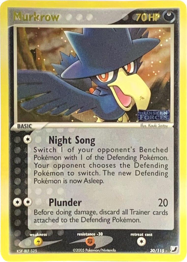 Murkrow (30/115) (Stamped) [EX: Unseen Forces] | Play N Trade Winnipeg