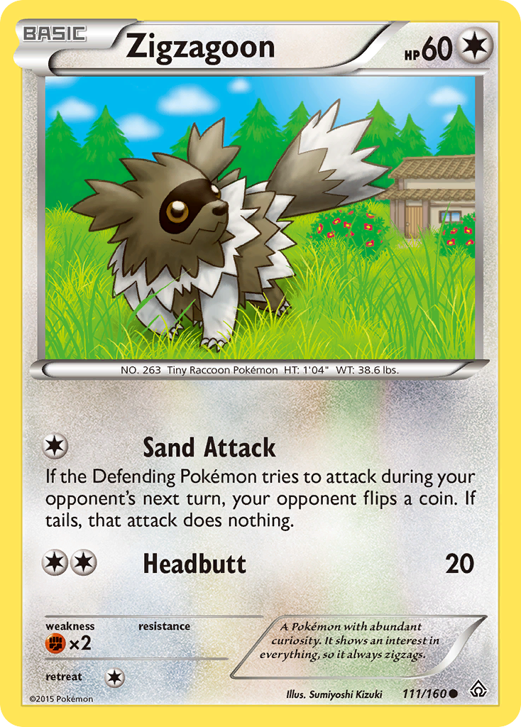 Zigzagoon (111/160) [XY: Primal Clash] | Play N Trade Winnipeg