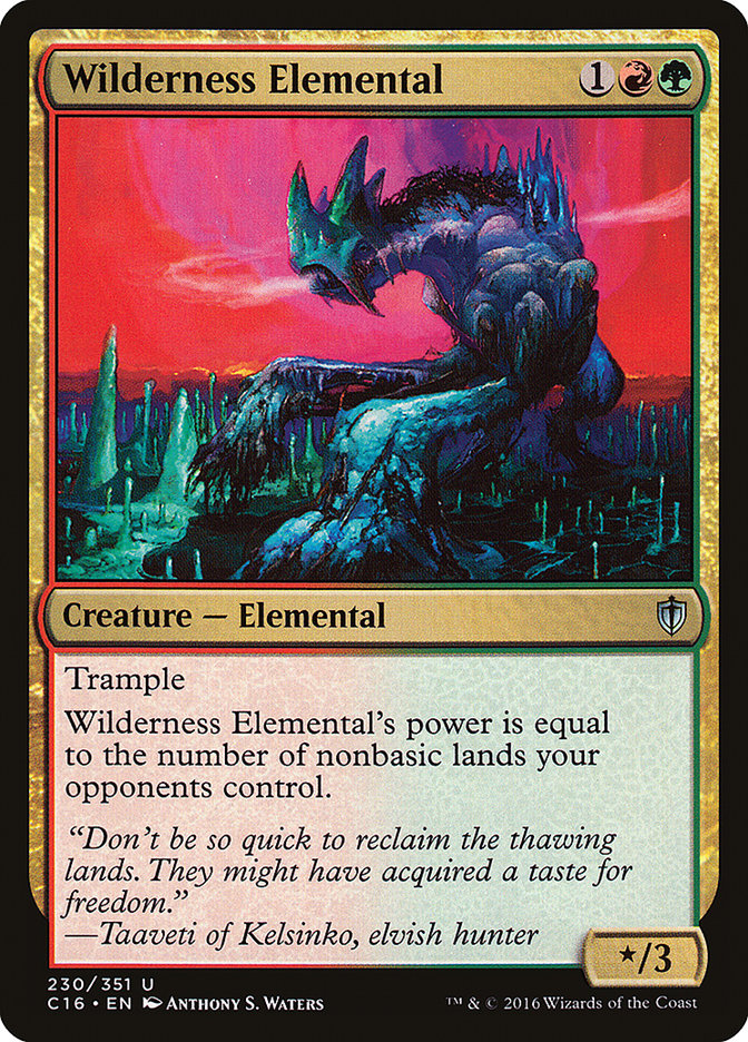 Wilderness Elemental [Commander 2016] | Play N Trade Winnipeg