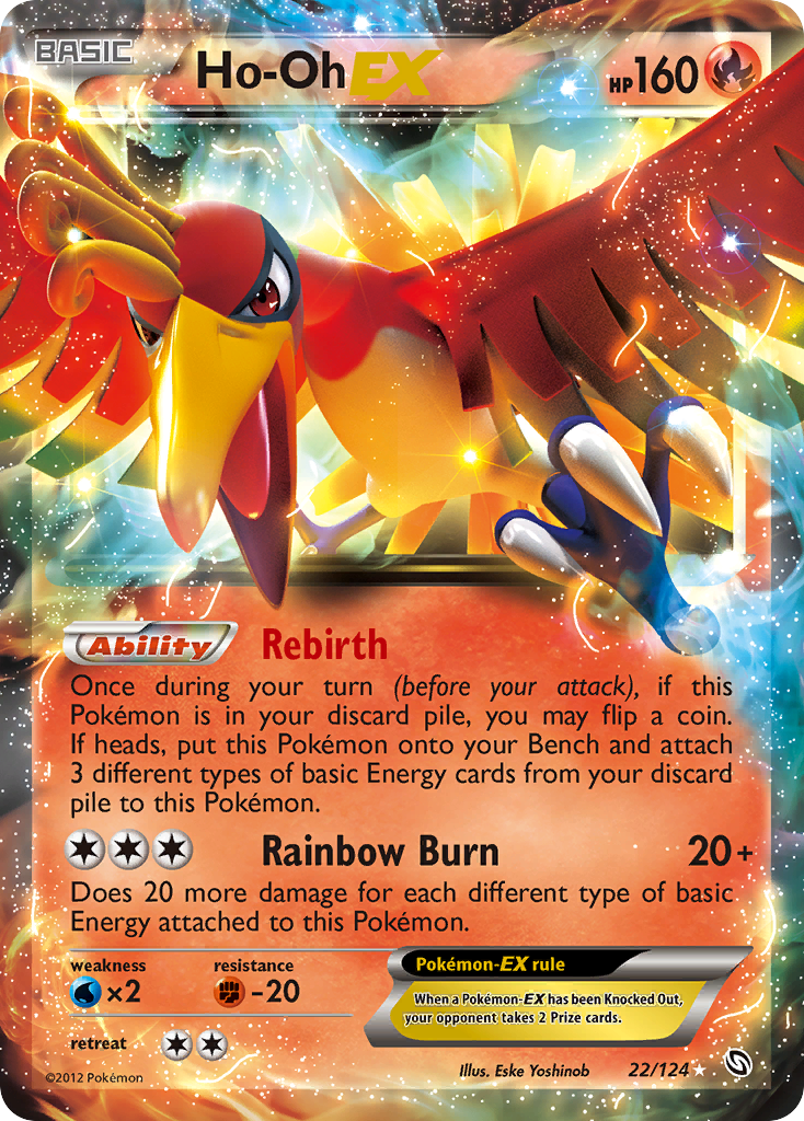 Ho-Oh EX (22/124) [Black & White: Dragons Exalted] | Play N Trade Winnipeg