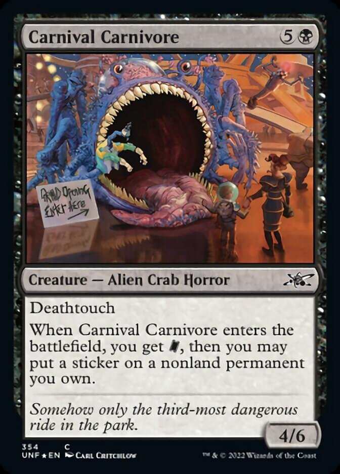 Carnival Carnivore (Galaxy Foil) [Unfinity] | Play N Trade Winnipeg