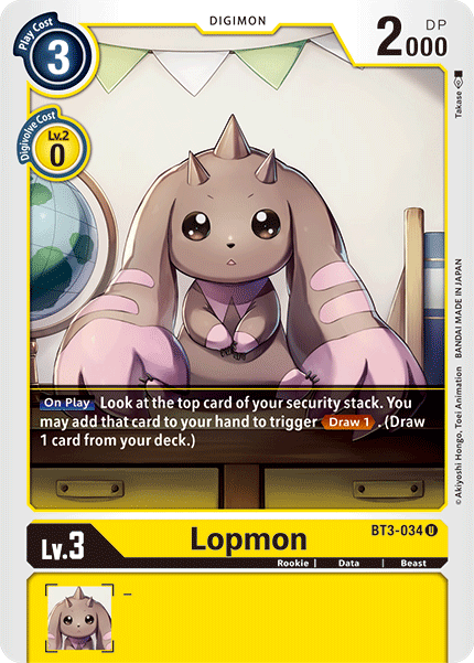 Lopmon [BT3-034] [Release Special Booster Ver.1.5] | Play N Trade Winnipeg