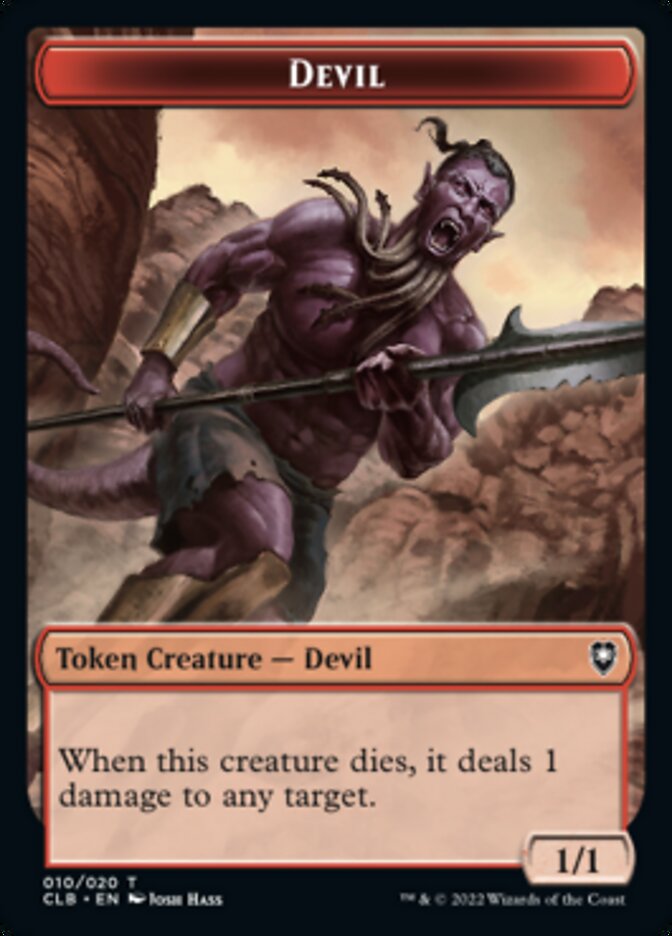 Devil Token [Commander Legends: Battle for Baldur's Gate Tokens] | Play N Trade Winnipeg