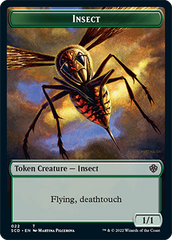 Insect // Human Warrior Double-Sided Token [Starter Commander Decks] | Play N Trade Winnipeg