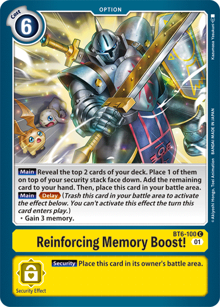 Reinforcing Memory Boost! [BT6-100] [Double Diamond] | Play N Trade Winnipeg