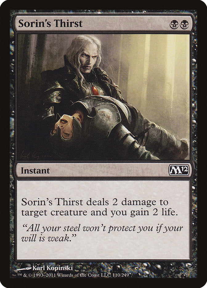 Sorin's Thirst [Magic 2012] | Play N Trade Winnipeg