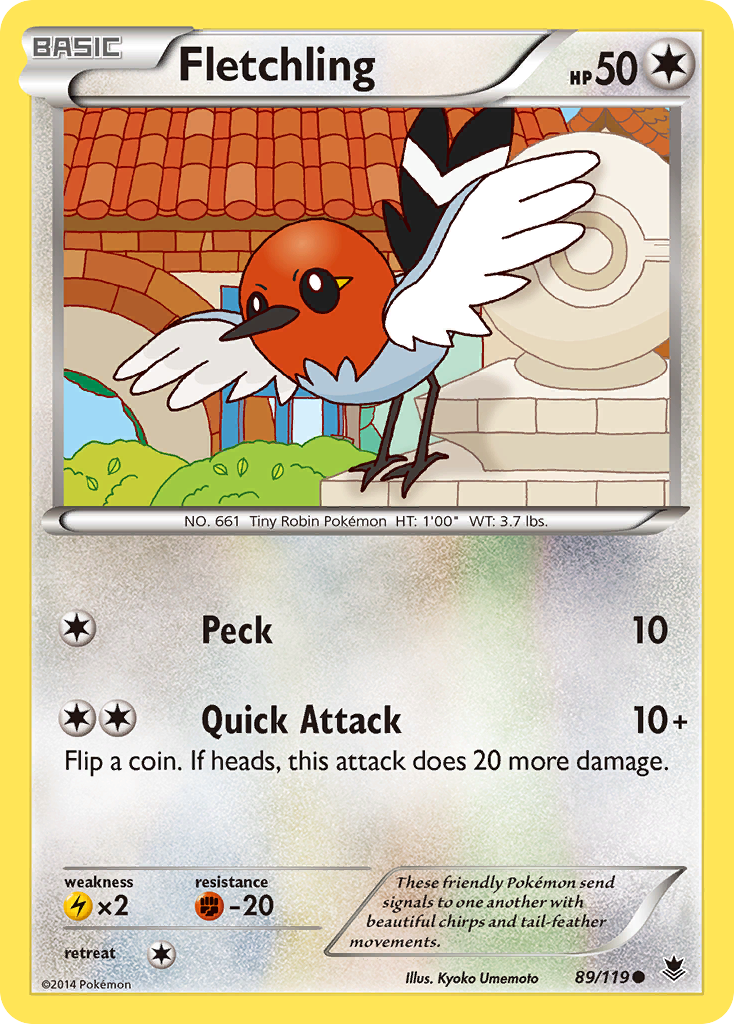 Fletchling (89/119) [XY: Phantom Forces] | Play N Trade Winnipeg