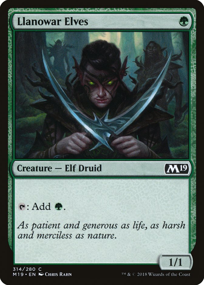 Llanowar Elves [Core Set 2019] | Play N Trade Winnipeg