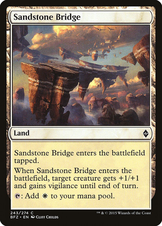 Sandstone Bridge [Battle for Zendikar] | Play N Trade Winnipeg