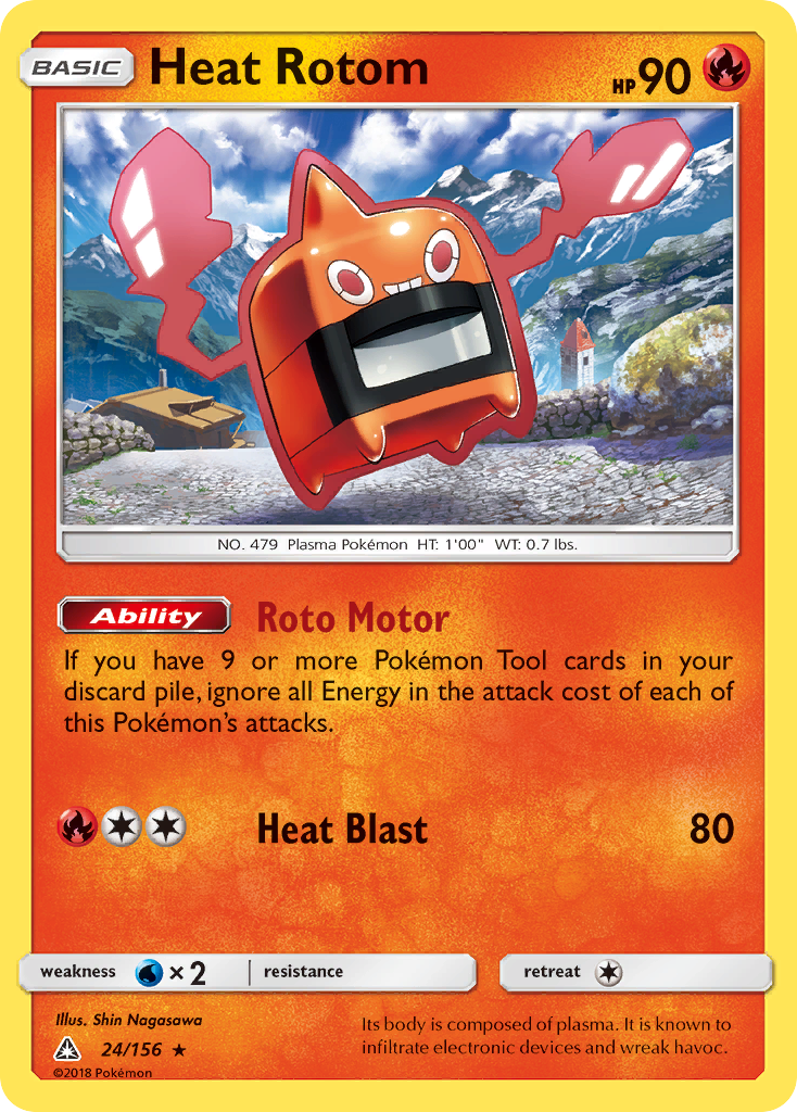 Heat Rotom (24/156) [Sun & Moon: Ultra Prism] | Play N Trade Winnipeg