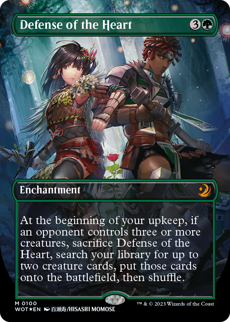 Defense of the Heart (Anime Borderless) (Confetti Foil) [Wilds of Eldraine: Enchanting Tales] | Play N Trade Winnipeg