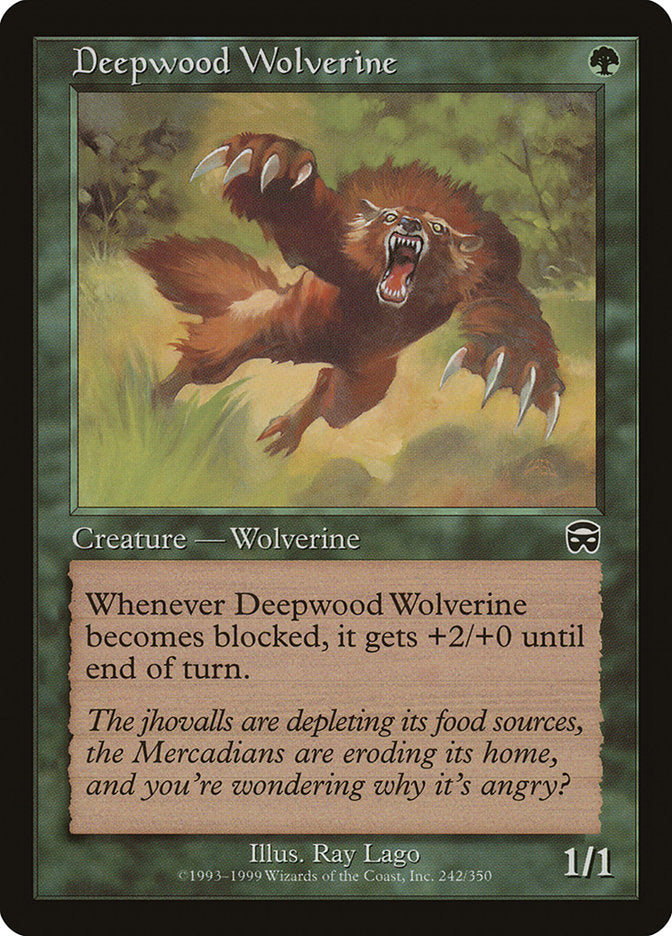 Deepwood Wolverine [Mercadian Masques] | Play N Trade Winnipeg