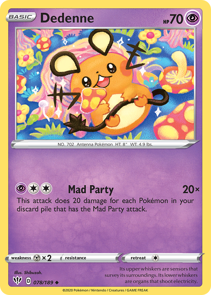 Dedenne (078/189) [Sword & Shield: Darkness Ablaze] | Play N Trade Winnipeg