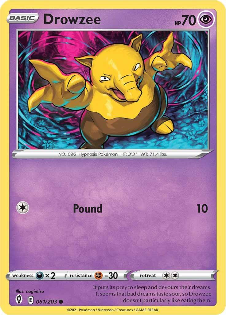 Drowzee (061/203) [Sword & Shield: Evolving Skies] | Play N Trade Winnipeg