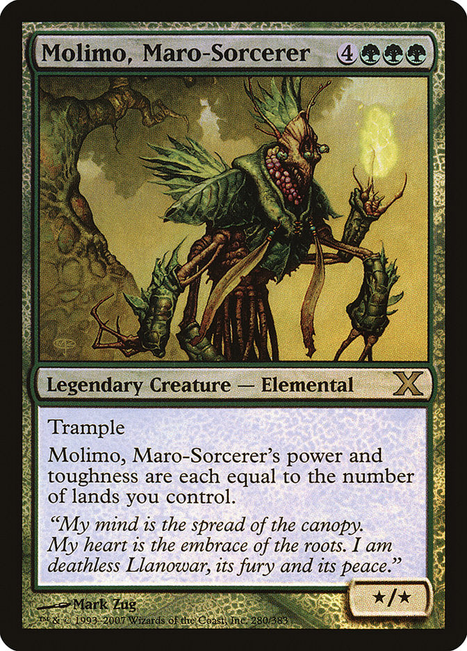 Molimo, Maro-Sorcerer (Premium Foil) [Tenth Edition] | Play N Trade Winnipeg