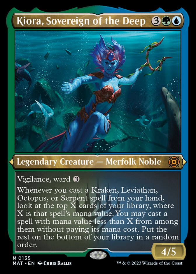 Kiora, Sovereign of the Deep (Foil Etched) [March of the Machine: The Aftermath] | Play N Trade Winnipeg
