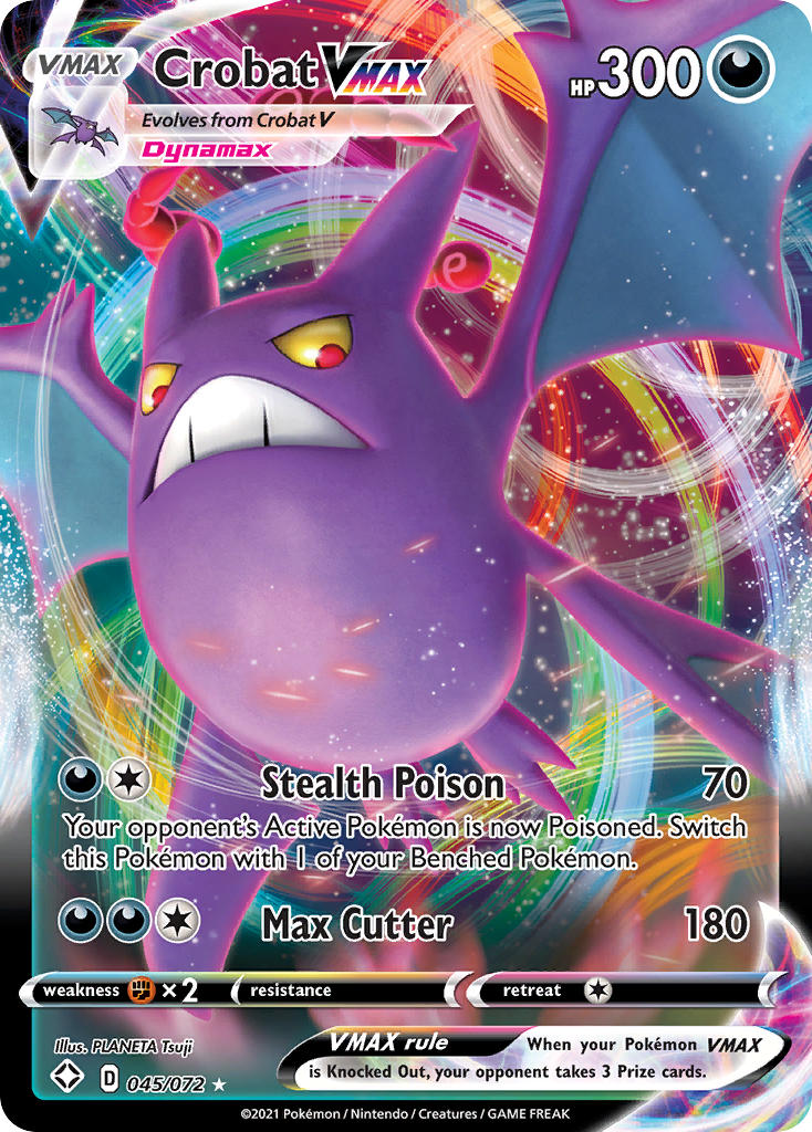 Crobat VMAX (045/072) [Sword & Shield: Shining Fates] | Play N Trade Winnipeg