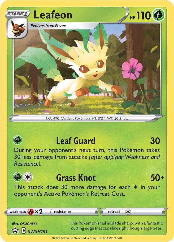 Leafeon (SWSH191) [Sword & Shield: Black Star Promos] | Play N Trade Winnipeg