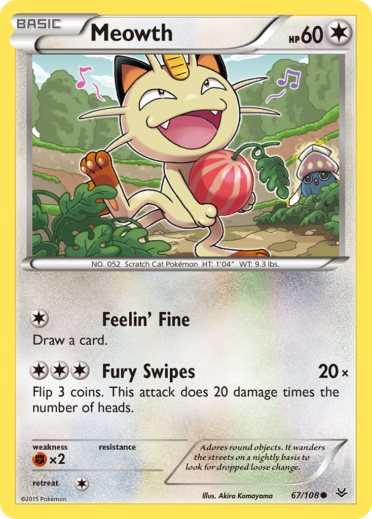 Meowth (67/108) [XY: Roaring Skies] | Play N Trade Winnipeg