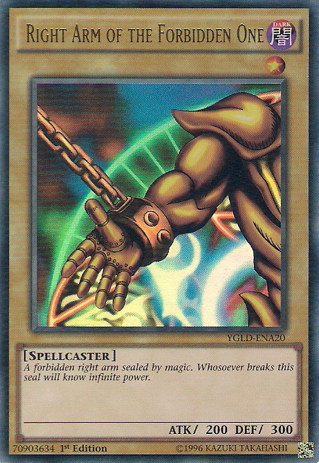 Right Arm of the Forbidden One [YGLD-ENA20] Ultra Rare | Play N Trade Winnipeg