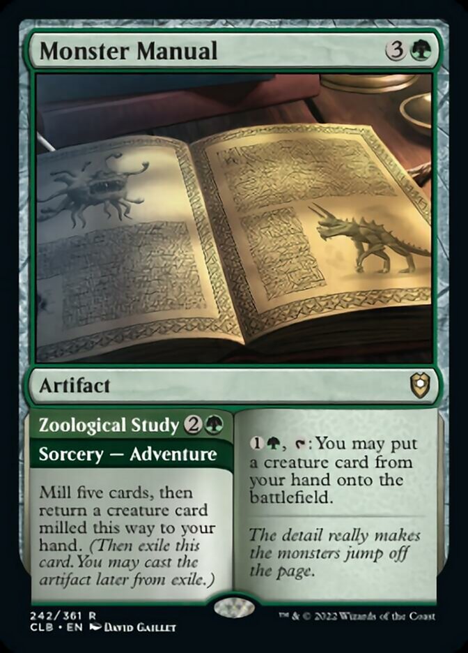 Monster Manual // Zoological Study [Commander Legends: Battle for Baldur's Gate] | Play N Trade Winnipeg