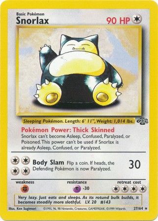 Snorlax (27/64) [Jungle Unlimited] | Play N Trade Winnipeg