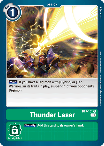 Thunder Laser [BT7-101] [Next Adventure] | Play N Trade Winnipeg