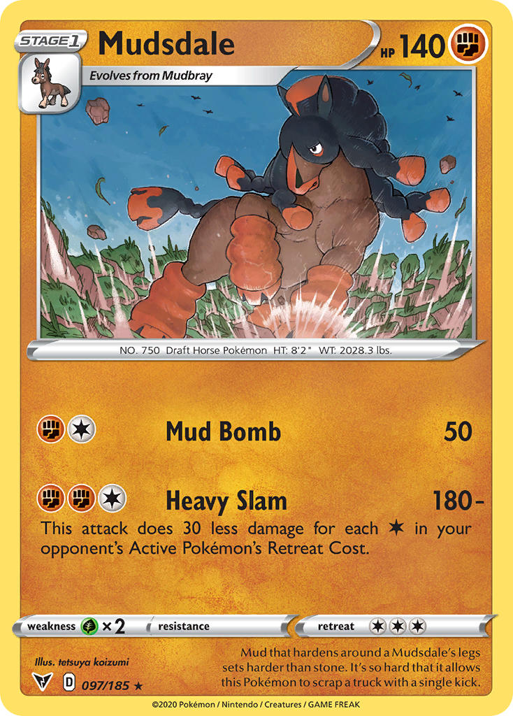 Mudsdale (097/185) [Sword & Shield: Vivid Voltage] | Play N Trade Winnipeg