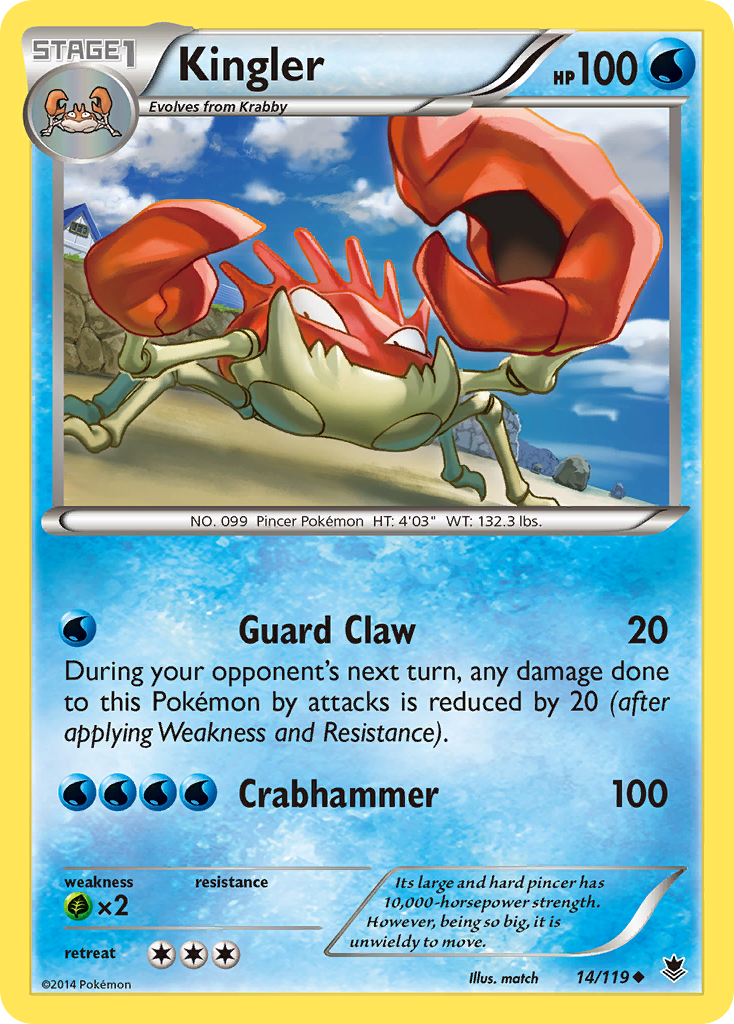 Kingler (14/119) [XY: Phantom Forces] | Play N Trade Winnipeg