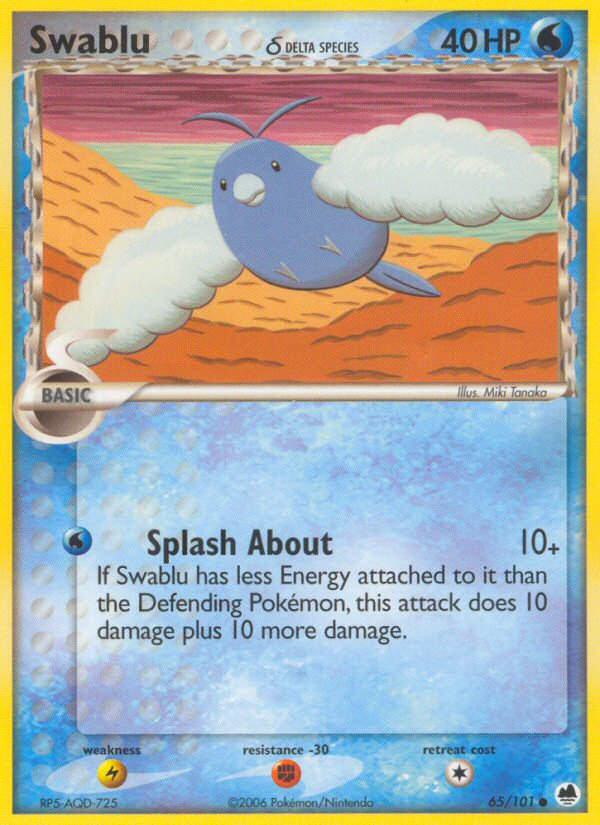 Swablu (65/101) (Delta Species) [EX: Dragon Frontiers] | Play N Trade Winnipeg