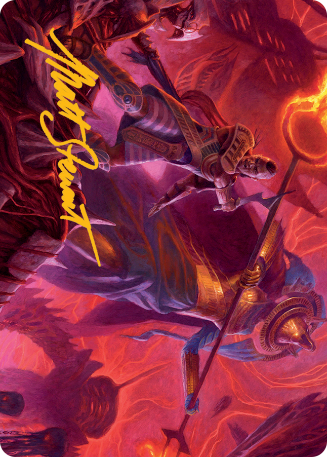 Djeru and Hazoret Art Card (Gold-Stamped Signature) [March of the Machine Art Series] | Play N Trade Winnipeg