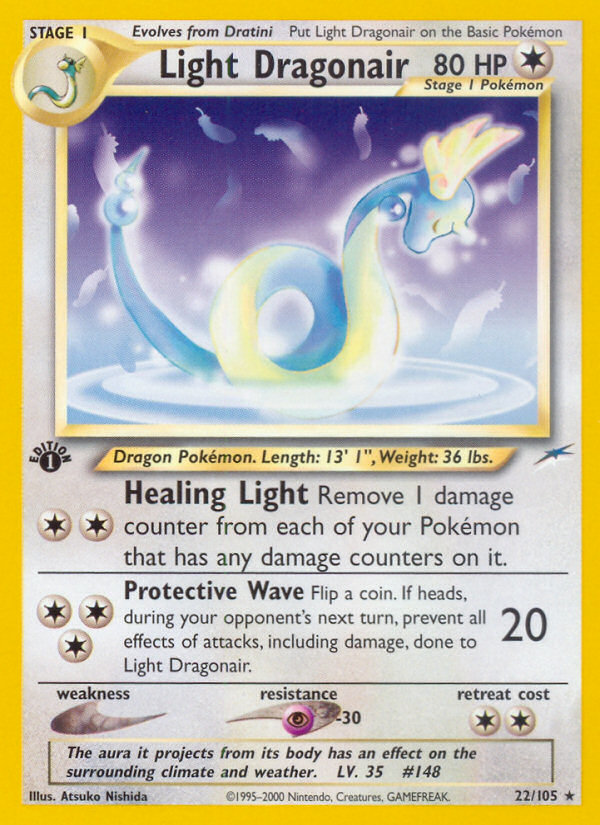 Light Dragonair (22/105) [Neo Destiny 1st Edition] | Play N Trade Winnipeg