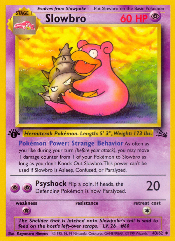 Slowbro (43/62) [Fossil 1st Edition] | Play N Trade Winnipeg