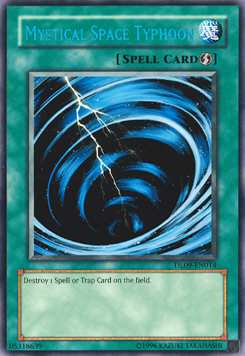 Mystical Space Typhoon (Blue) [DL09-EN014] Rare | Play N Trade Winnipeg