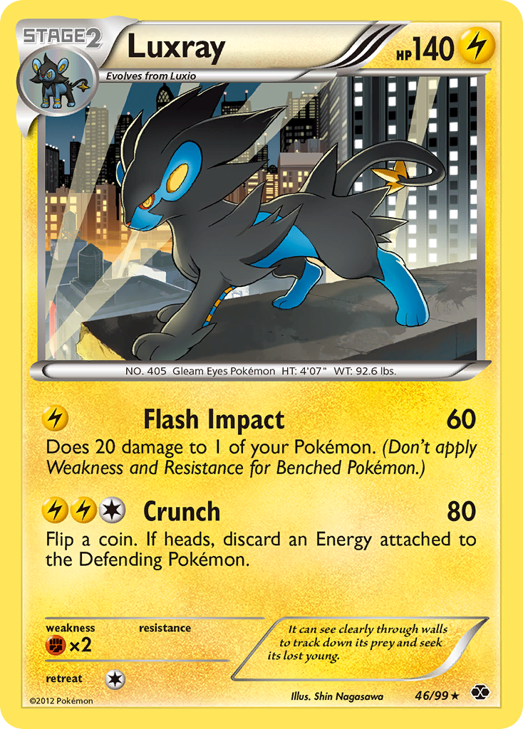 Luxray (46/99) [Black & White: Next Destinies] | Play N Trade Winnipeg