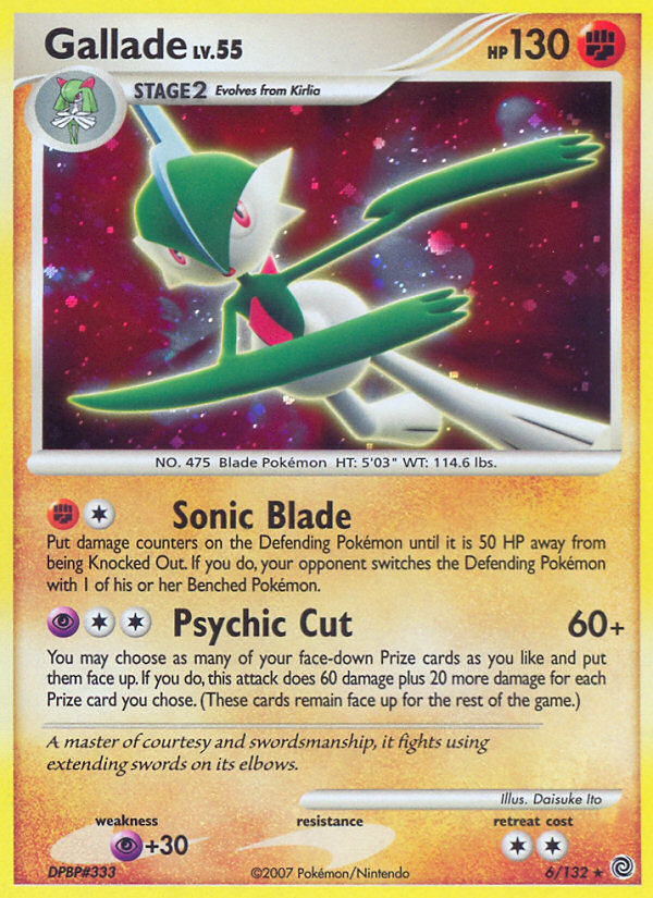 Gallade (6/132) [Diamond & Pearl: Secret Wonders] | Play N Trade Winnipeg