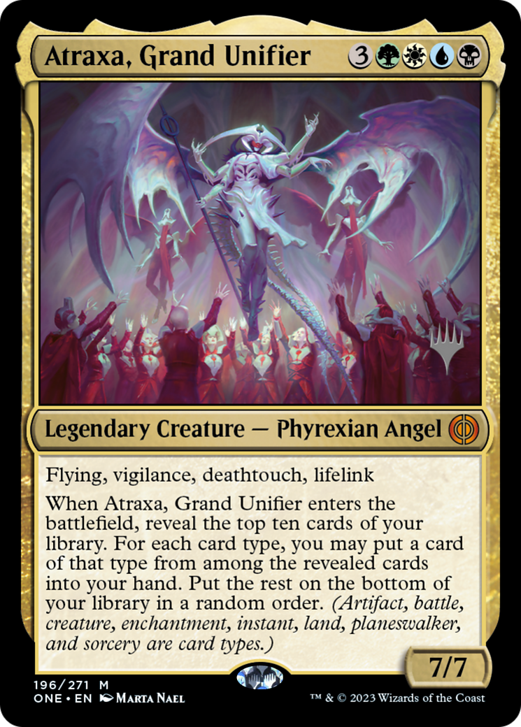 Atraxa, Grand Unifier (Promo Pack) [Phyrexia: All Will Be One Promos] | Play N Trade Winnipeg