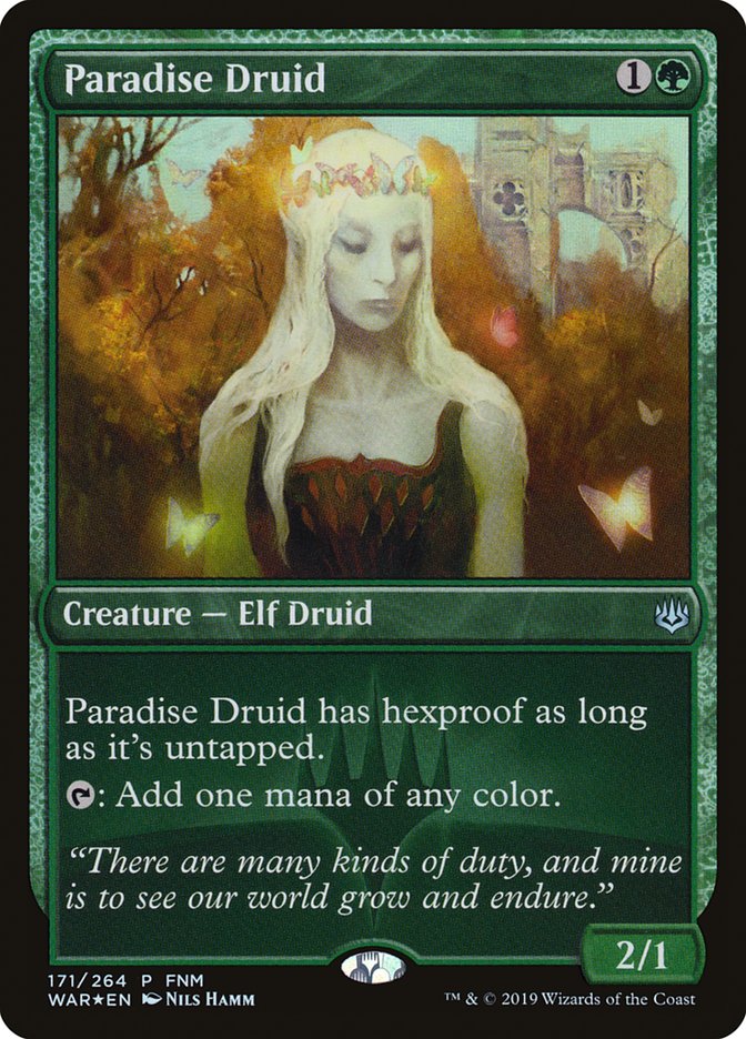 Paradise Druid (FNM) [War of the Spark Promos] | Play N Trade Winnipeg