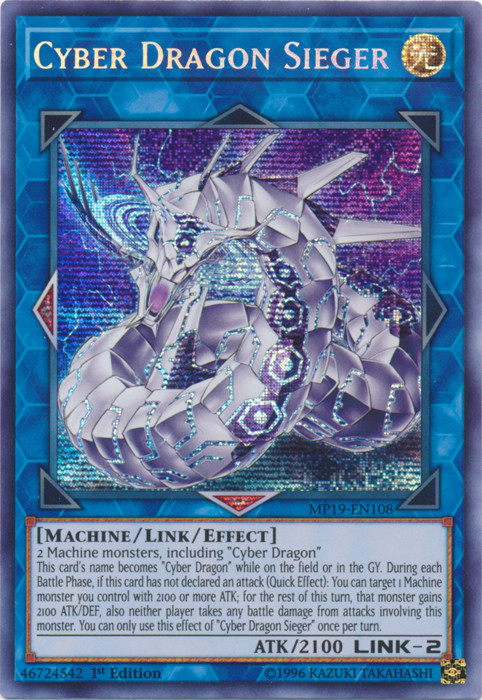 Cyber Dragon Sieger [MP19-EN108] Prismatic Secret Rare | Play N Trade Winnipeg