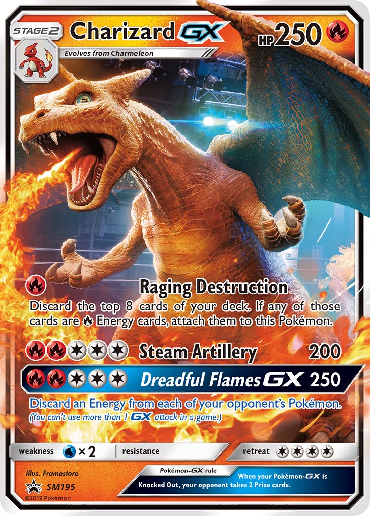 Charizard GX (SM195) [Sun & Moon: Black Star Promos] | Play N Trade Winnipeg