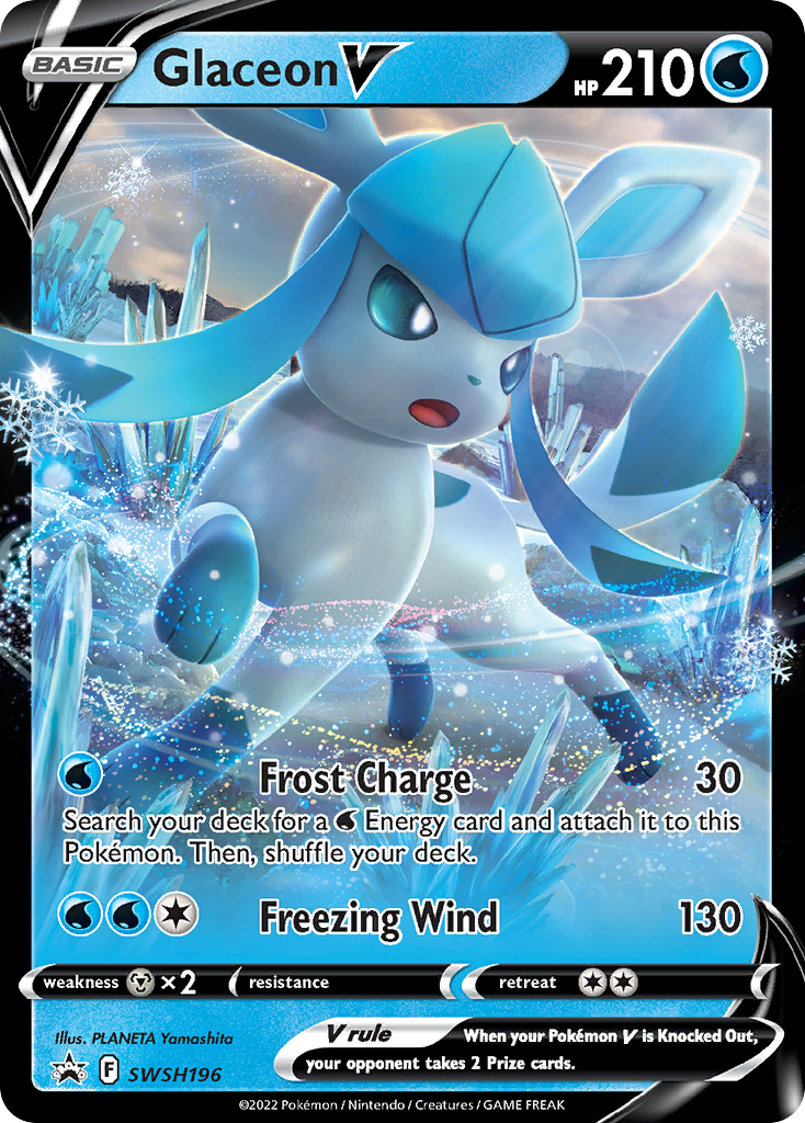 Glaceon V (SWSH196) [Sword & Shield: Black Star Promos] | Play N Trade Winnipeg