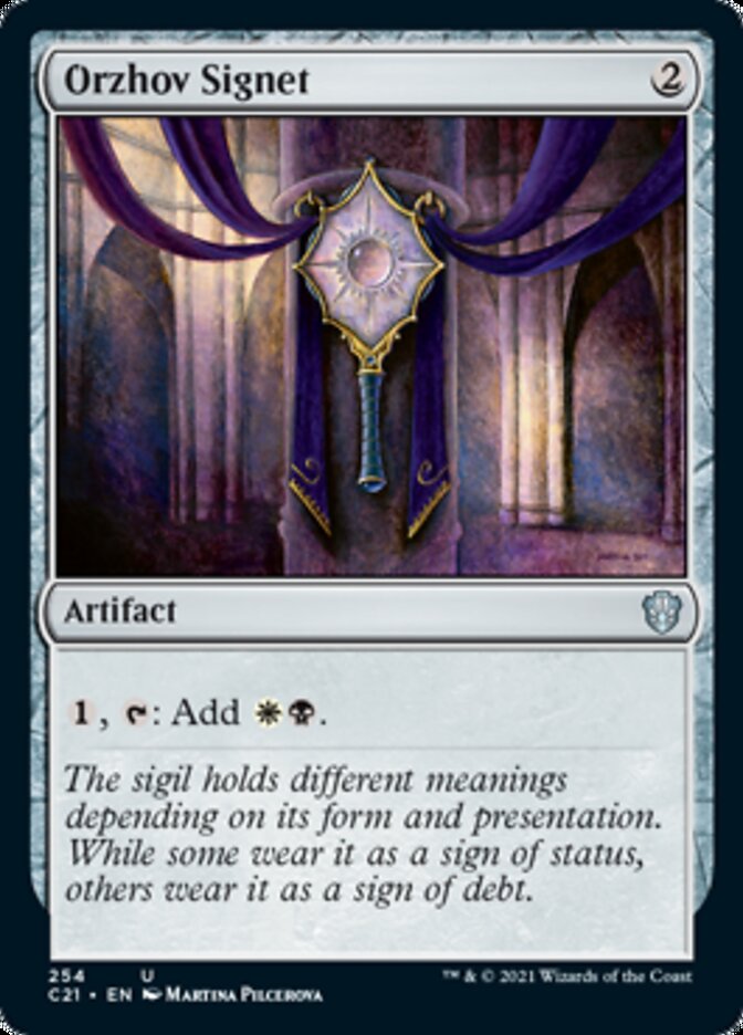 Orzhov Signet [Commander 2021] | Play N Trade Winnipeg