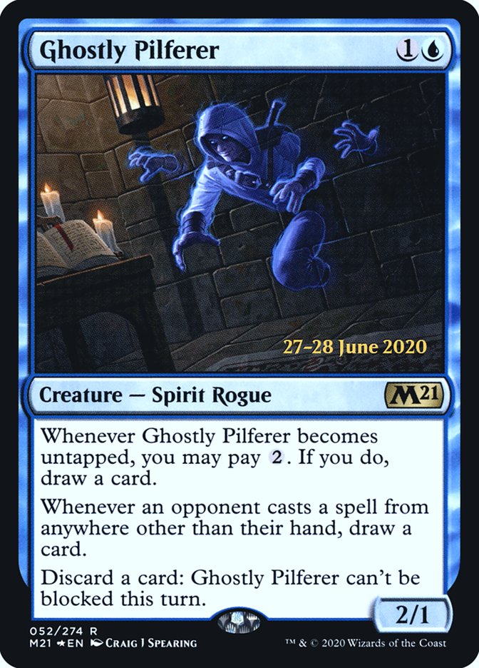 Ghostly Pilferer  [Core Set 2021 Prerelease Promos] | Play N Trade Winnipeg