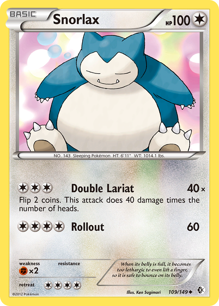 Snorlax (109/149) [Black & White: Boundaries Crossed] | Play N Trade Winnipeg